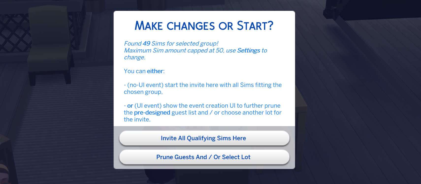 Invite (or view) Sims by Category(ies) – a Sims 4 mod – Lumpinou's Sims ...